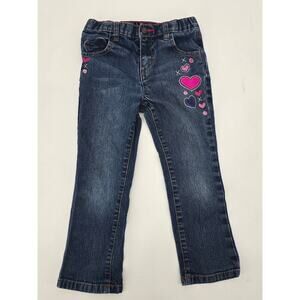 Vintage 90's Healthtex Girls Heart Embroidered Jeans – Size 5T